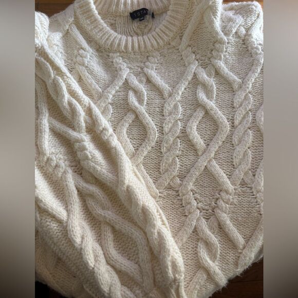 1. State Ivory Cable Knit Sweater - Picture 3 of 9